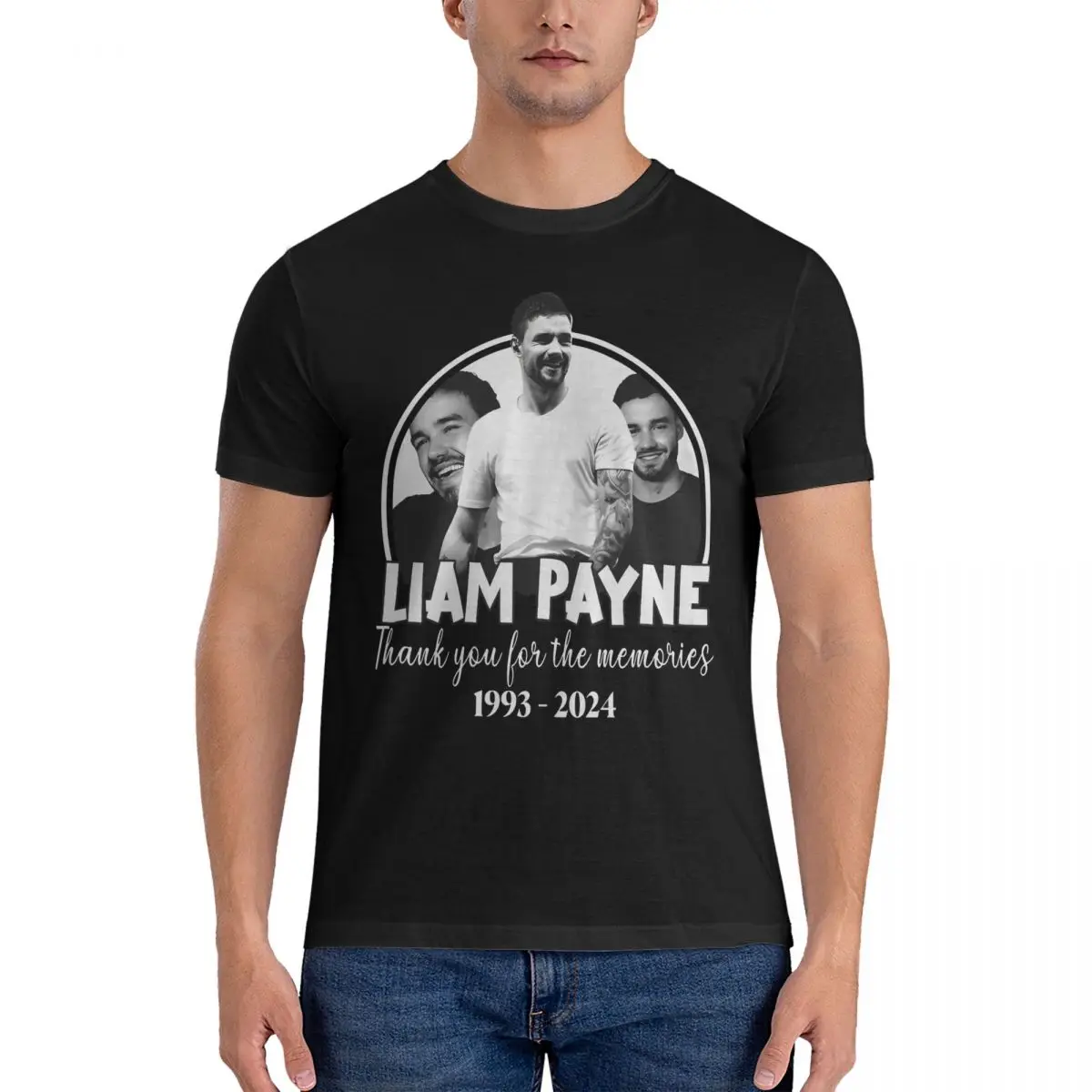 Men Women Liam Payne - Rip Liam Payne T Shirt 100% Cotton Clothing Funny Short Sleeve Crewneck Tees 6XL T-Shirt