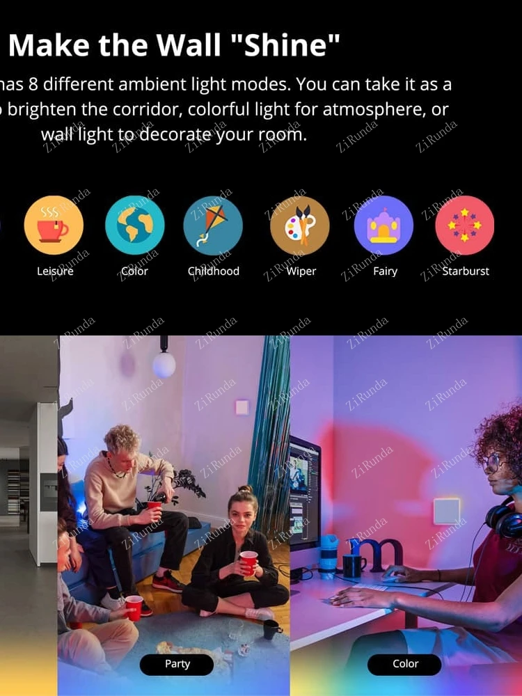 *TX Ultimate T5 86 Interruttore da pannello a schermo intero