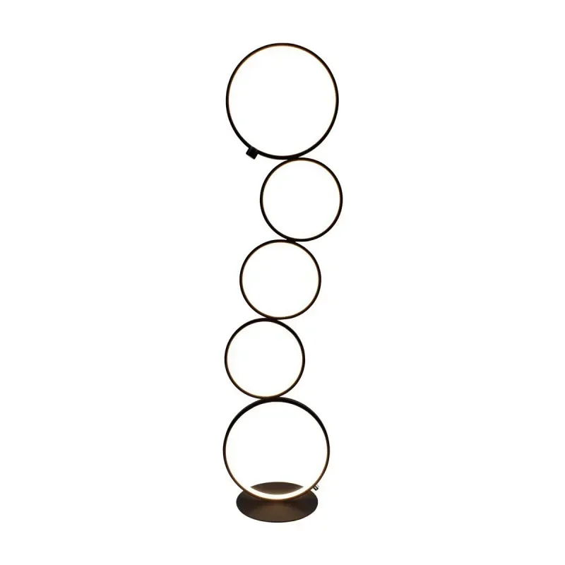 Nordic Creative Affordable Luxury Five-ring Line Touch Switch Floor Lamp Art Simple Atmosphere Sense Eye Protection LED Lamp