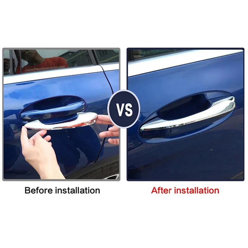 

Chrome LHD Exterior Door Handles Cover Trim For Mercedes Benz E Class W213 GLC X253 C Class W205 Accessories-A99D