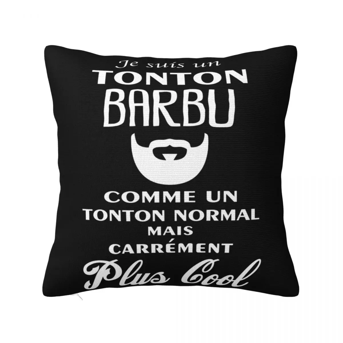 Personnalise Tonton Barbu Cool Cadeaux Maillot Fete Oncle G009 Aesthetic Natural Novelty Dj Natural Pillow Case