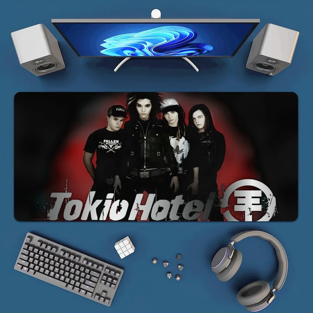 Band Tom Bill Kaulitz Tokio Hotel Mousepad Office Large Mouse Mat Keyboard Mats Rubber PC Computer Game Big Anti-slip Mice Mat