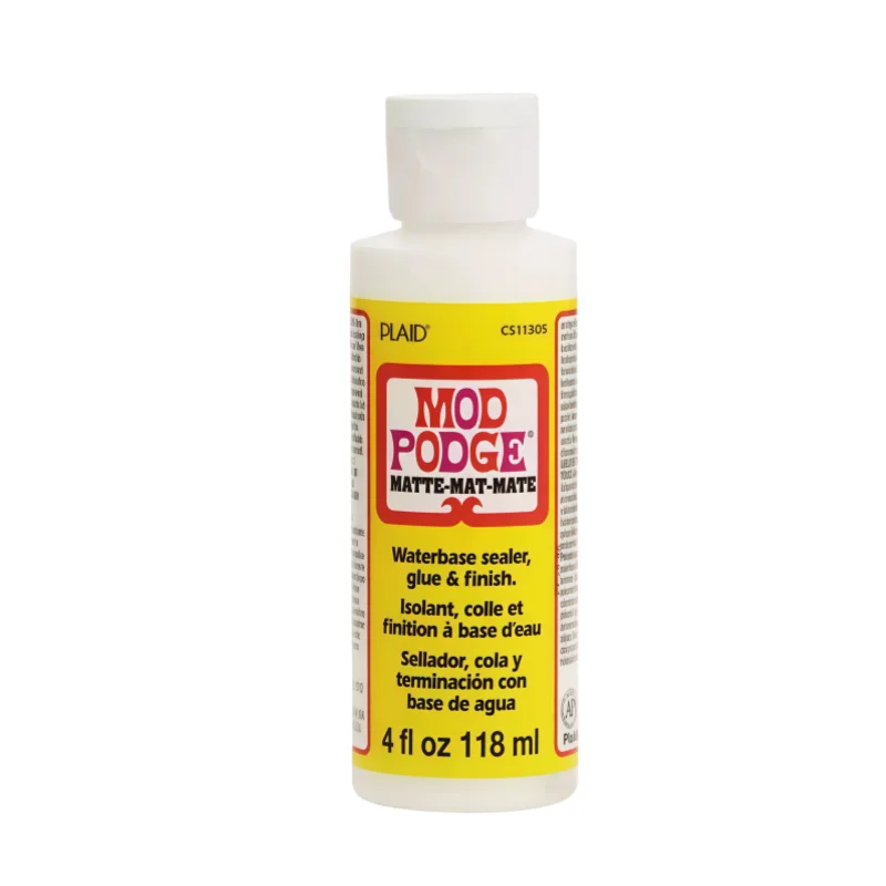 FOR Mod Podge Matte Sealer Glue and Finish Quick Dry Easy Clean for Wood Paper Fabric & More Non-Toxic 2oz/4oz/8oz