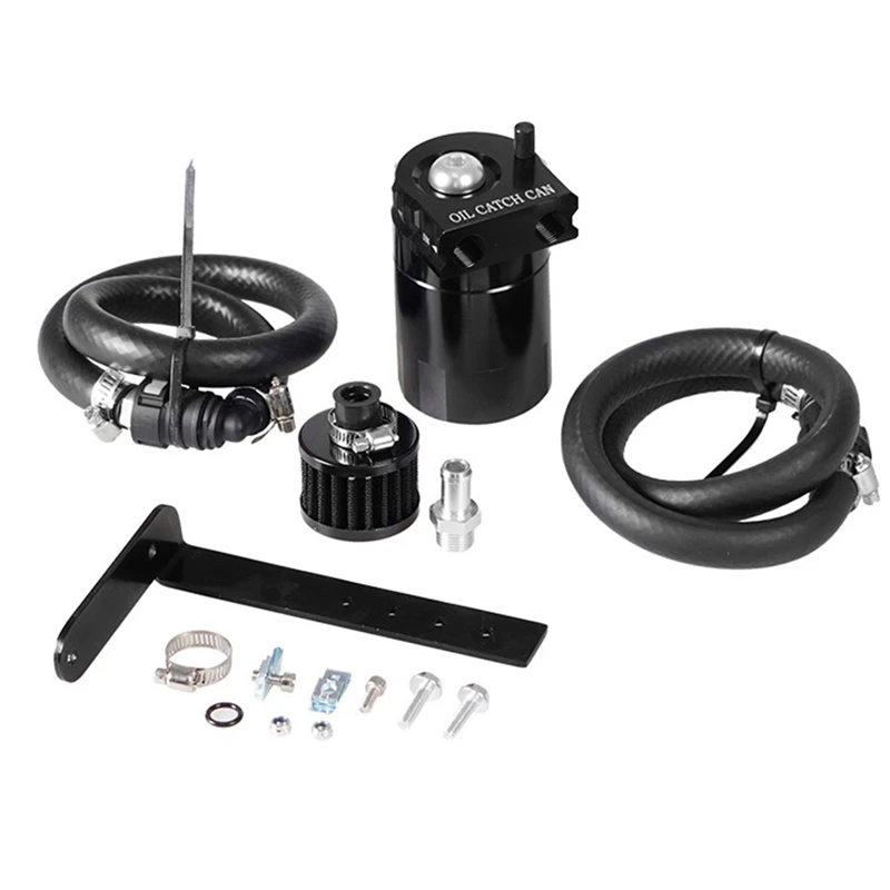 Car Modification Breathe Oil Pot Kit Oil Pot With Pipe And Bracket For Ford F-150 Raptor Expedition