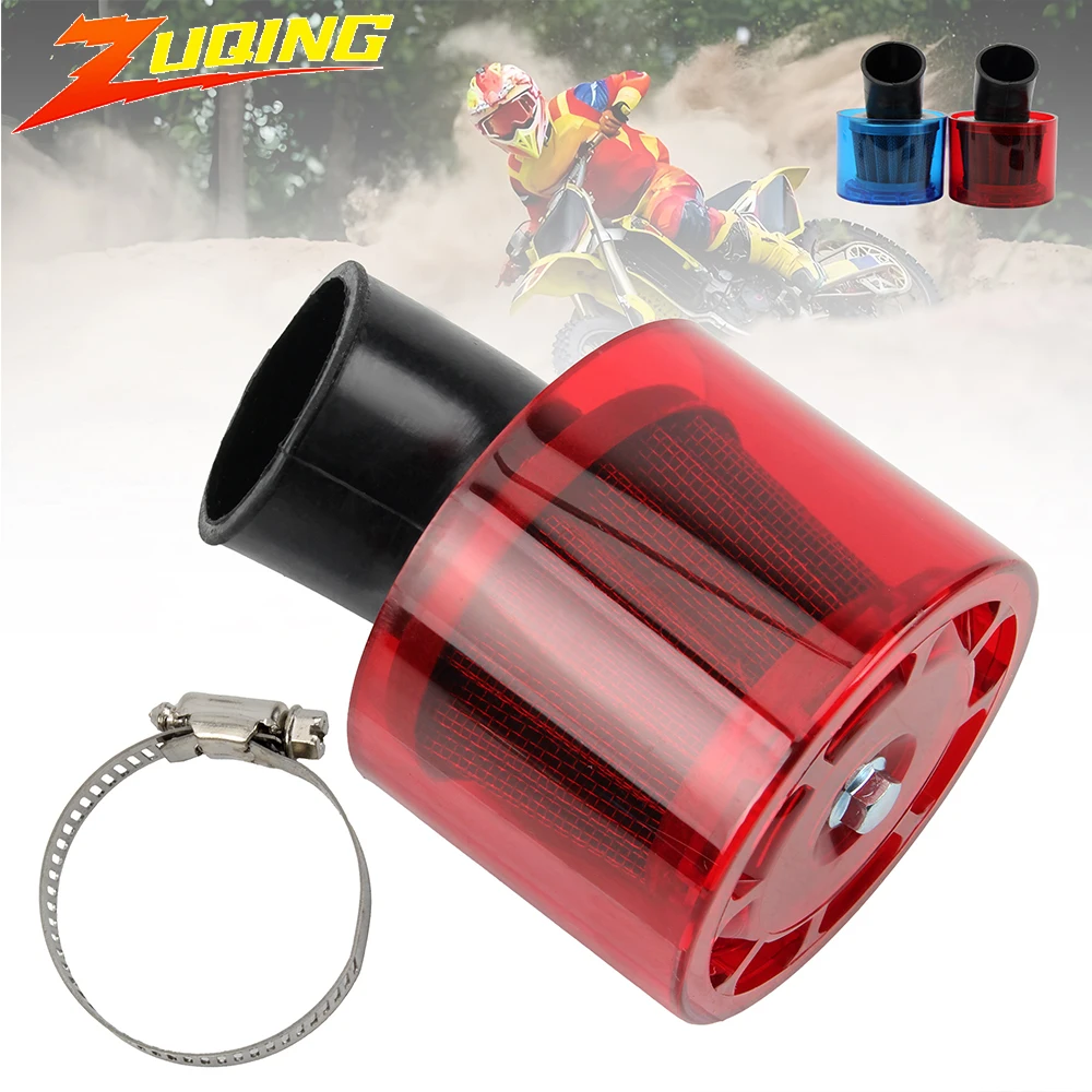 Universal Motorrad 35mm 38mm 43mm Luftfilter Gebogenen winkel Luftfilter Spritzwassergeschützt Für ATV Roller Pit Dirt Bike Zubehör