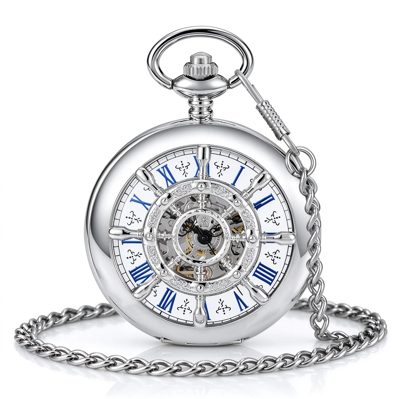 빈티지 스타일의 해골 모양 손목시계, 수동식 기계식 포 - Pocket Watch Mechanical Skeleton Vintage 리뷰 및 가격