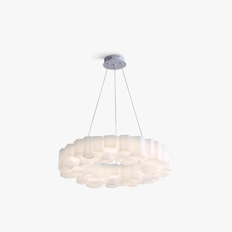 Lampada a sospensione a soffitto in seta fatta a mano BOSSEN per soggiorno, lampade di design moderne per camera da letto, lampada a LED per decorazioni per la casa