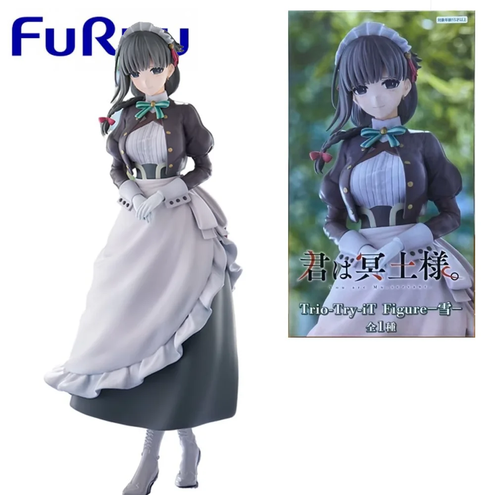 

FuRyu Original Trio-Try-iT You are Ms.servant Yuki Xue аниме фигурку игрушки для мальчиков и девочек дети подарки на день рождения