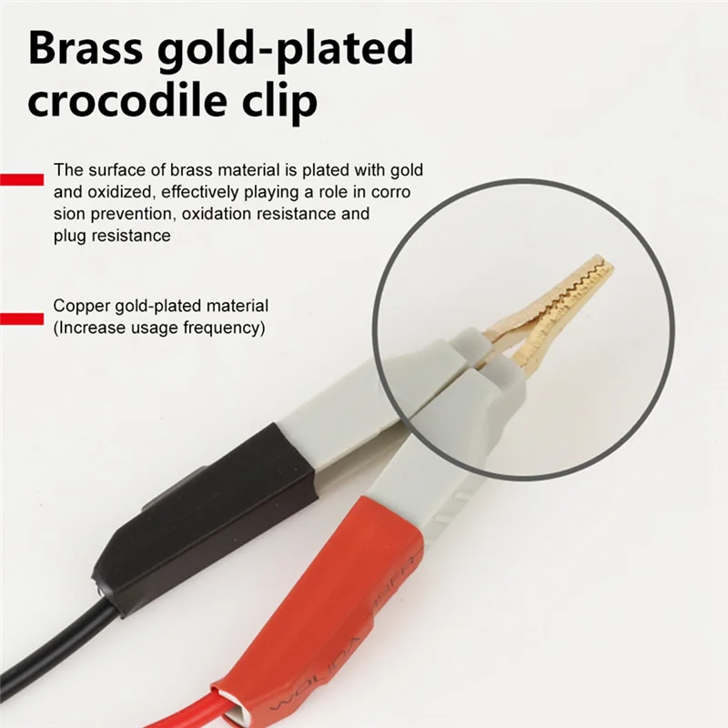 AS95-LCR SMD тестовый зажим зажим типа «крокодил» Кельвин медный позолоченный зажим тест на батарейку для индуктора M6013/M4070/MESR-100/MLC500
