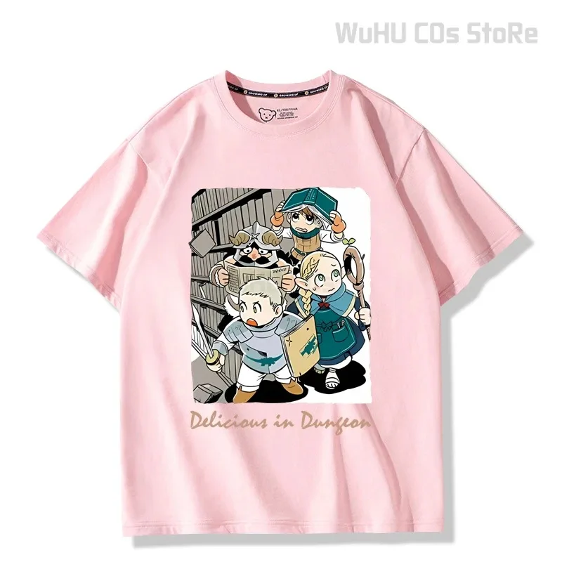 Lili 123Delicious In Dungeon Meshi Laios Touden футболки «Смерть» мужская/женская одежда унисекс Falin косплей хлопковая футболка с рисунком