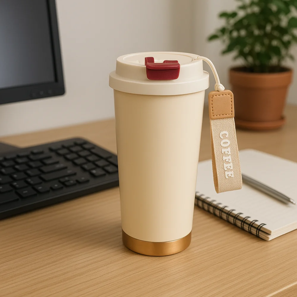 

500ml Coffee Stir Cup Leak proof Type-C Charge Rotating Blender Cup Heat-resistant Stainless Steel Automatic Self Stirring Mug