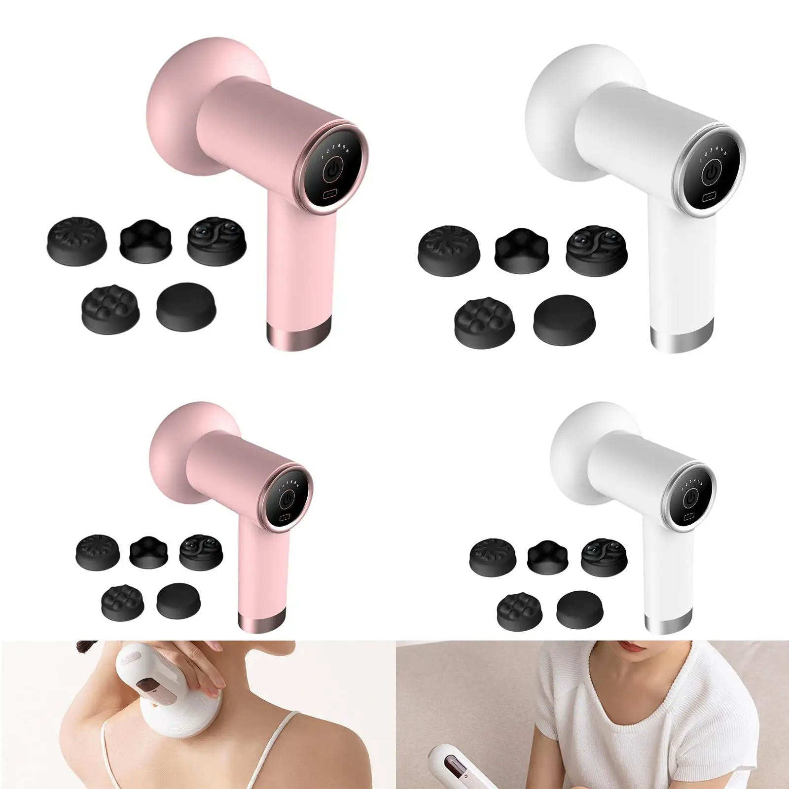

Handheld Cordless Massager Lightweight Body Machine for Thighs Legs Travel