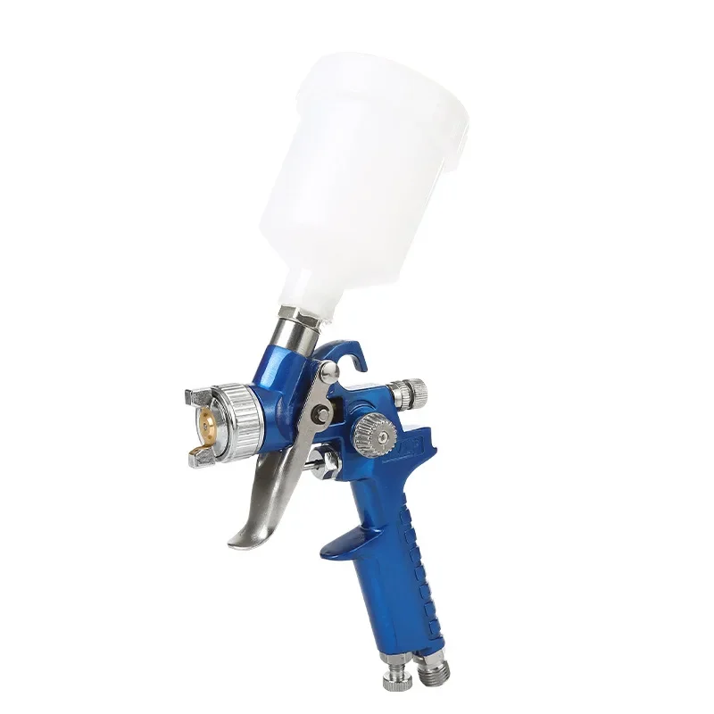 Spary Gun 0.8mm/1.0mm Mini HVLP High Atomization Pneumatic Spray Gun Paint Airbrush Gravity Feed for Wall Car Painting