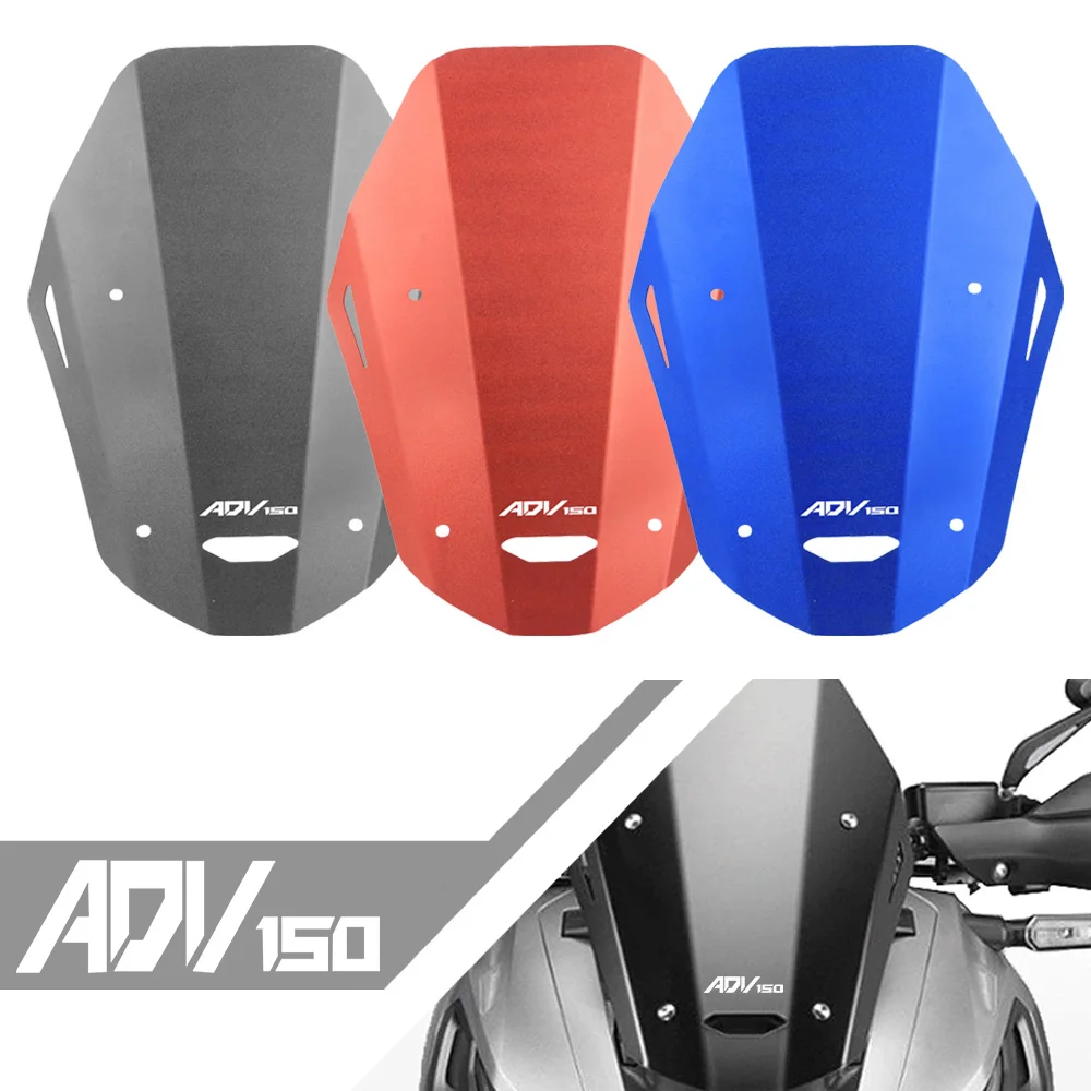 

Motorcycle Front Windshield Windscreen Wind Screen Accessories For Honda ADV 150 ADV150 2019 2020 2021 2022 2023 2024 ADV-150