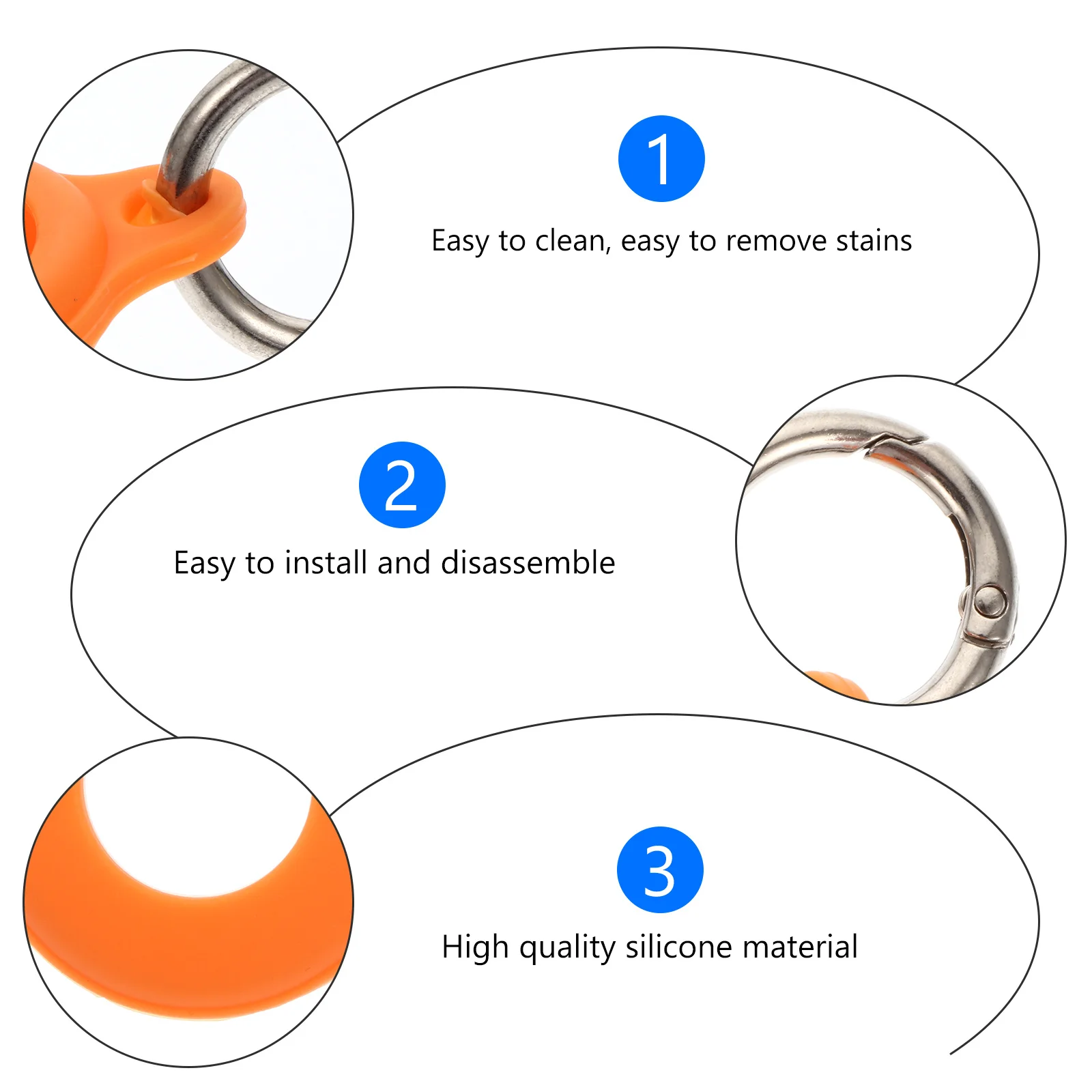 

2Pcs Anti-Lost Protective Case Silicone Tracer Cover Shockproof Lightweight Sleeve Portable Protective Cover for