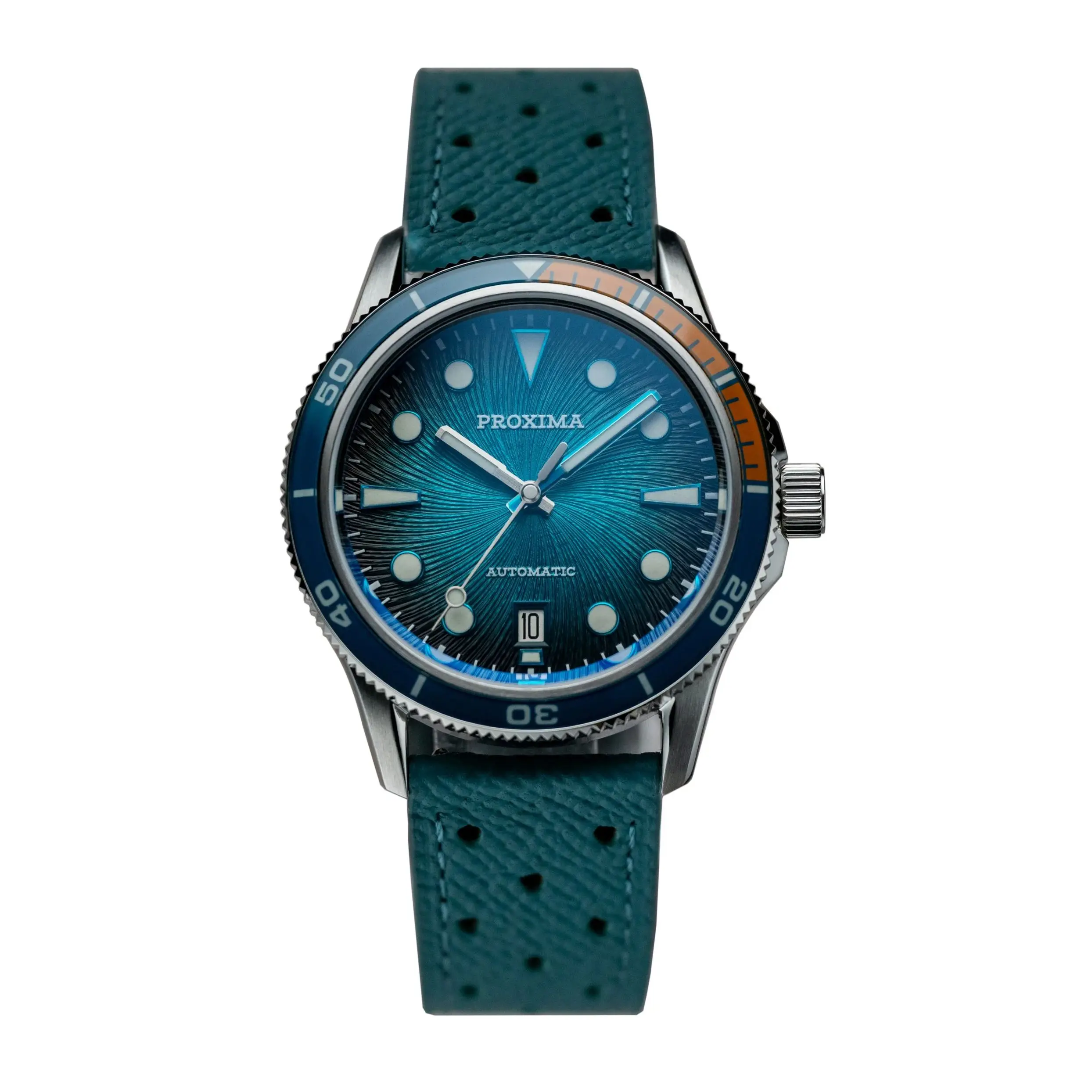 Proxima Men Automatic Watch 39mm Mechanical Wristwatch Diver 10ATM Waterproof BGW9 Luminous Sapphire Jianzhan Dial Miyota 9015