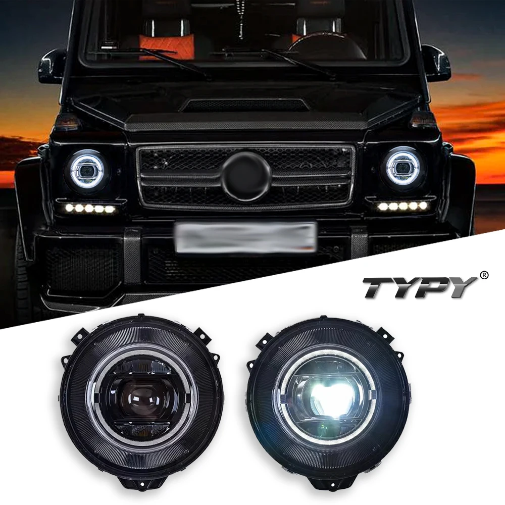 

TYPY Car For Benz G-Class W463 Headlight 2007-2017 Upgrade Modified New DRL Dynamic Turn Signal LED Headlight Auto Accessories