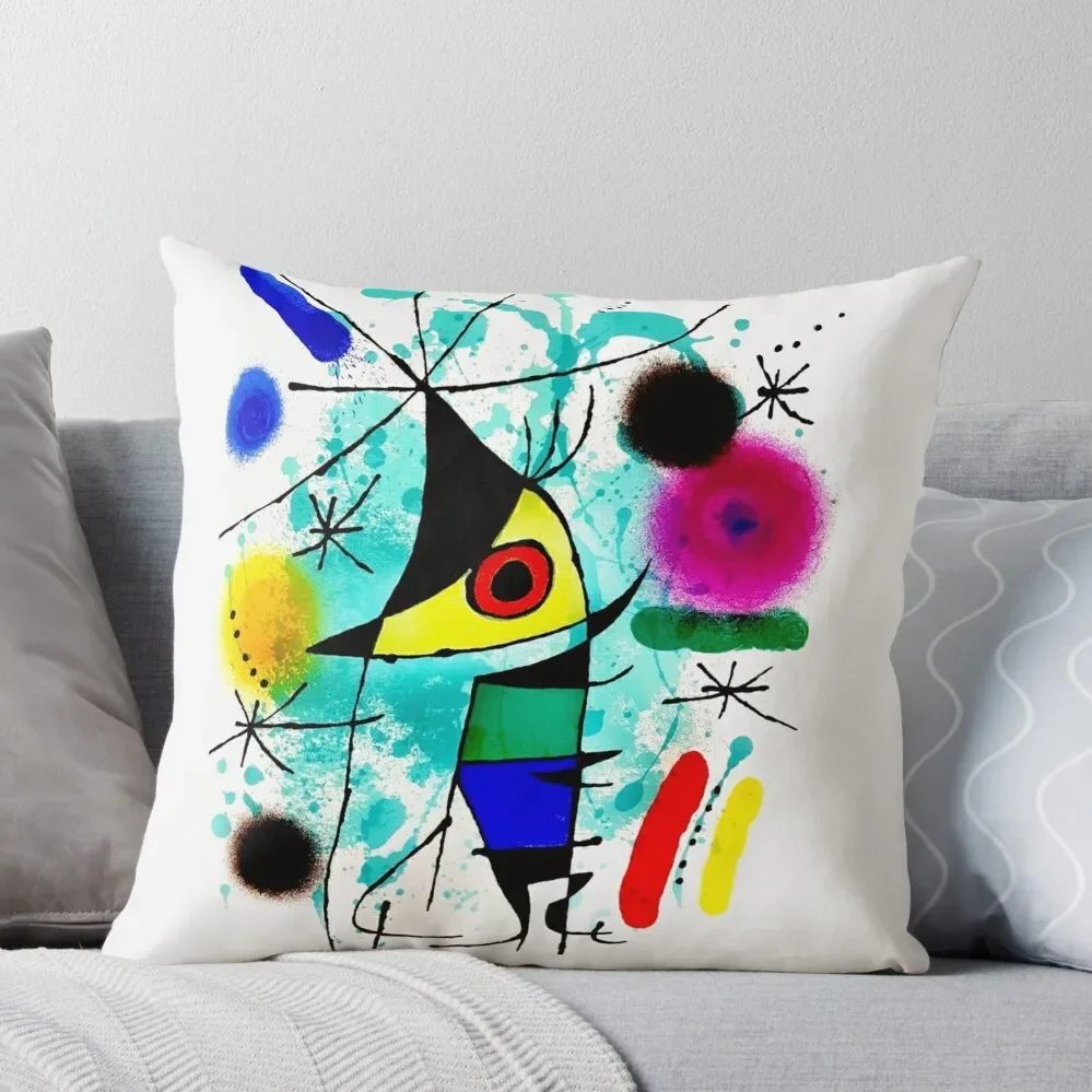 

Joan Miró Abstract Surrealism - 'The Singing Fish' Throw Pillow Luxury Sofa Cushions Decorative Cover For Living Room