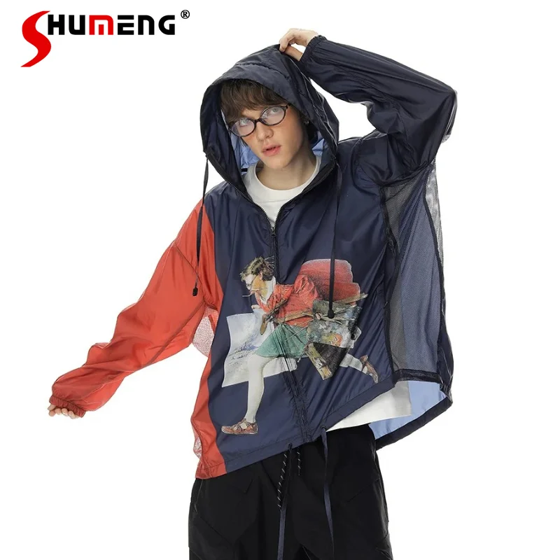 

Men's 2026 Summer New Sunscreen Clothing Men's UV Protection Sunscreen Clothing Thin Jackets Handsome Personality Stylish Tops