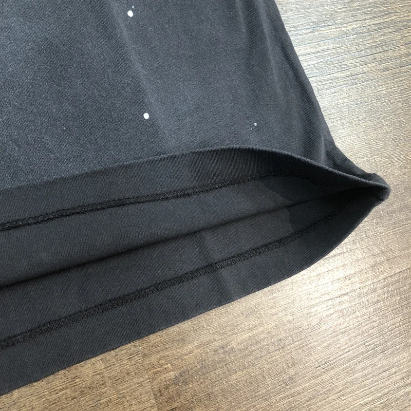 SAINT Of MICHAEL 1:1 American Style Best Quality Vintage Printed Tee Loose 100%Cotton Tops Oversized T Shirt For Men