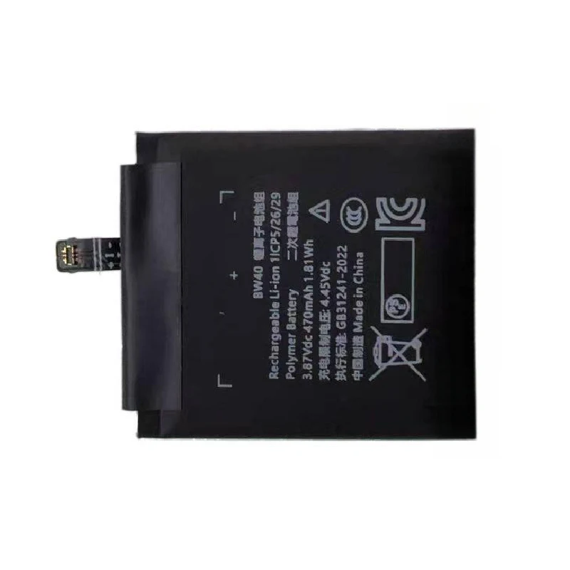 100% New Compatible BW40 For Xiaomi Watch S1 Color 2 S1 Active M2108W1 M2106W1 M2112W1 High Capacity 470mAh Battery + Free Tools