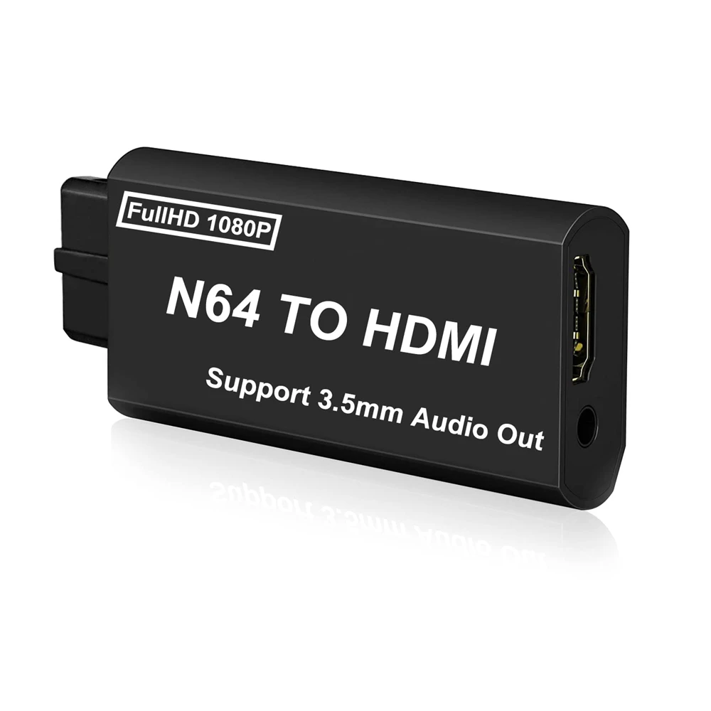 AreMe N64 to HDMI Converter Output Video Audio Adapter Compatible with All N64 / Game Cube/SNES Display Modes