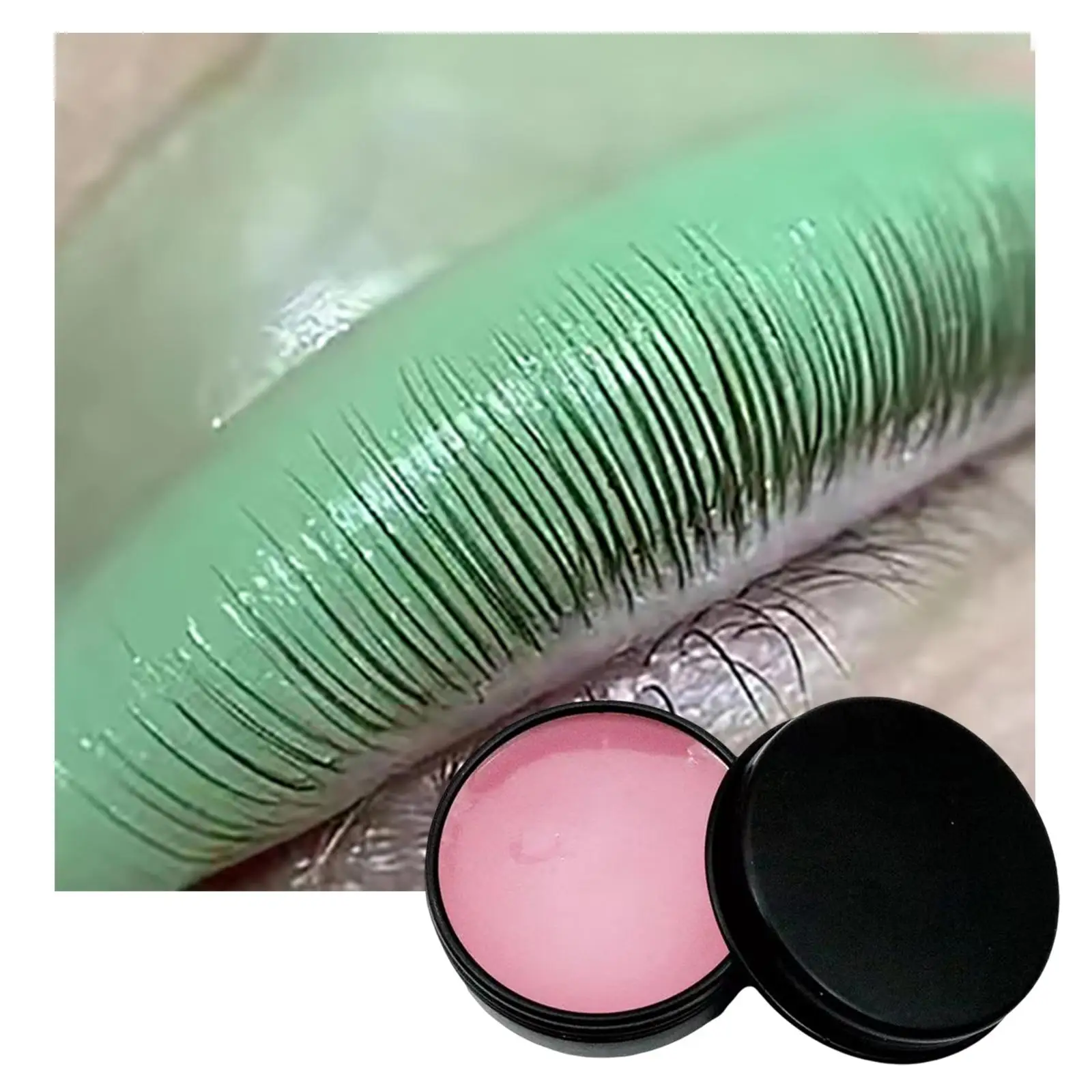 Lash Lift glue, Strong Sticky Dissolves Quickly in Water Perming Eyelash Adhesives Eyelash Perm Glue Strawberry Flavor