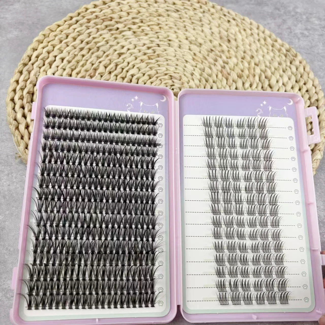 Cils mixtes 200 paquets d'extension de cils naturels, grappe de cils individuelle, outils de maquillage, cils 10-16mm