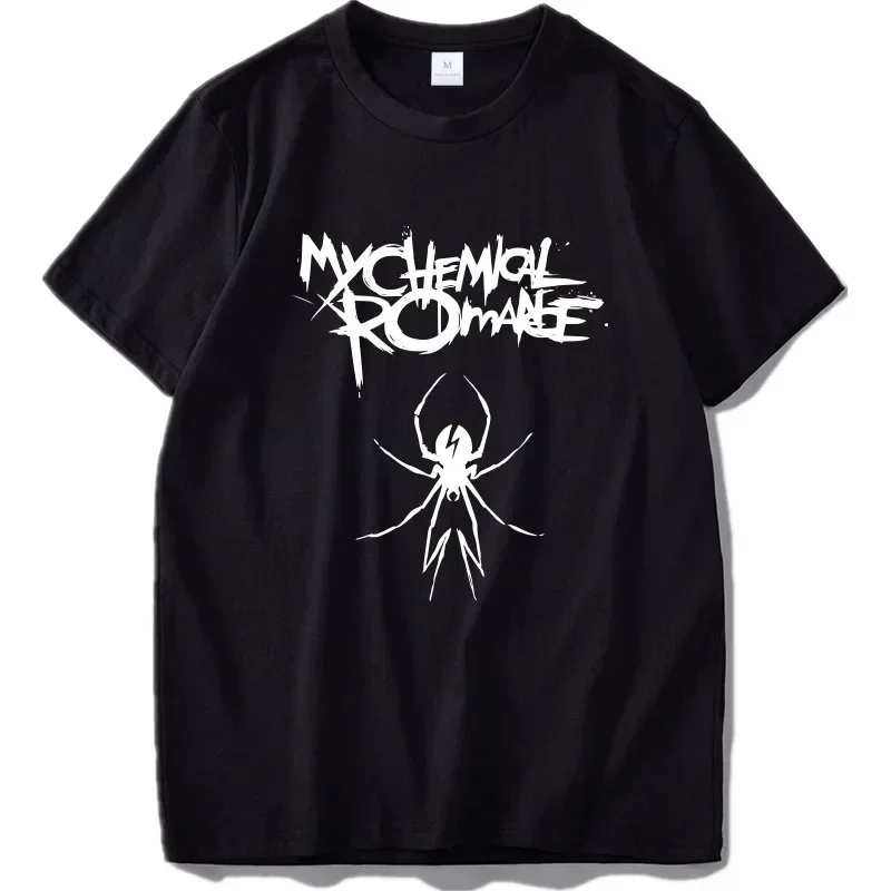 My Chemical Romance T-shirt Letter Print Men's and Women's Fashion T-shirt Hip Hop T-shirt Top Black Clothes