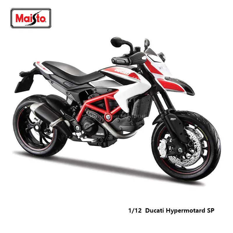 

Maisto 1:12 Ducati Hypermotard SP классический мотоциклетный бренд оригинальная коллекция литье под давлением модель подарок металлический топливный бак