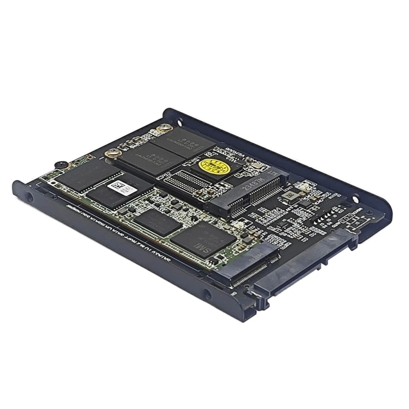 SSD Case Enclosure M2 SATA + MSATA To SATA3.0 6Gb Adapter Riser Card Board With Metal Socket Support M.2 SATA SSD