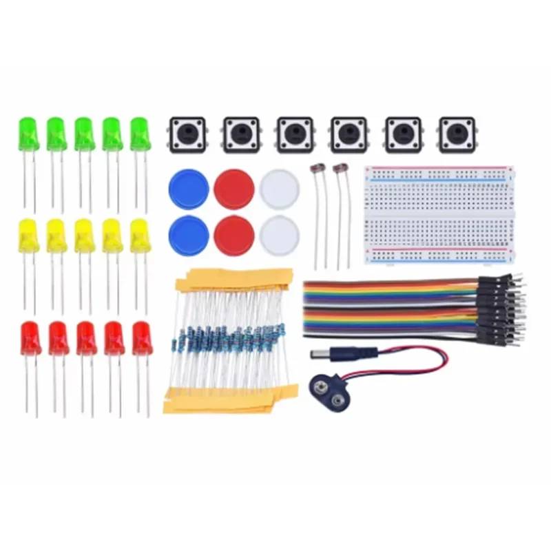 Arduino UNO R3 Starter Kit, DIY Electronics Learning Kit with Breadboard LED Jumper Wire Button for STEM Education