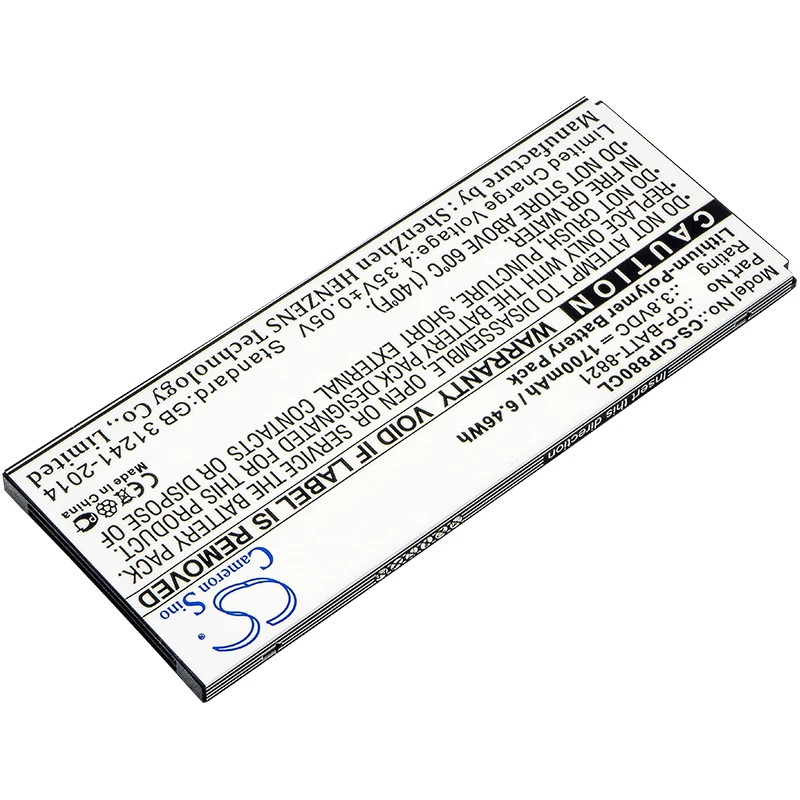 CS Cordless Phone Battery for Cisco 8800 fits 74-102376-01 CP-BATT-8821 GP-S10-374192-010H Li-Polymer 3.80V 1700mAh