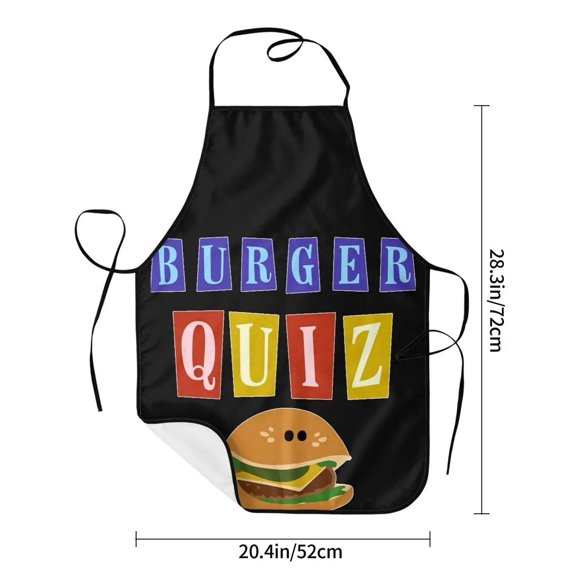 Burger Quizz New Logo Aprons Chef Cooking Cuisine Tablier Sleeveless Bib Kitchen Cleaning Pinafore for Women Men Gardening