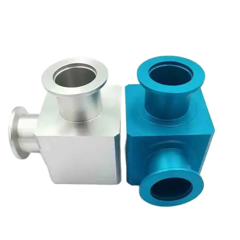 High Quality Customized Cnc Machining Two-Way And Three-Way Aluminum Alloy Valve Body Cavity Anodized Parts