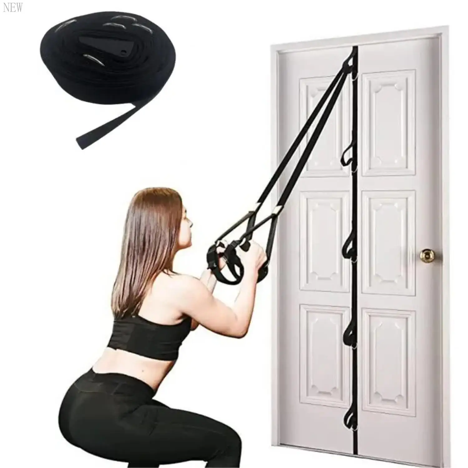 New Door Anchor Strap   Gym Resistance Band Belt   Workout  Strength Arms Core Excise