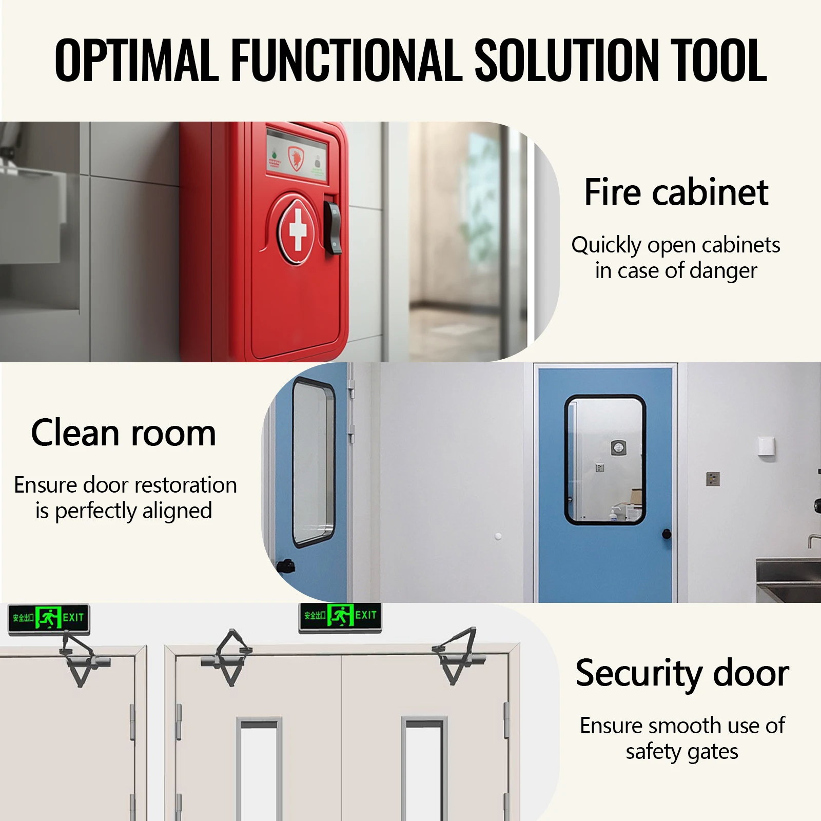 Hinges Gap Adjusting Wrench Steel Door Hinge Adjustment Tool Double Head Door Hinge Repair Spanner Multipurpose Hand Tools