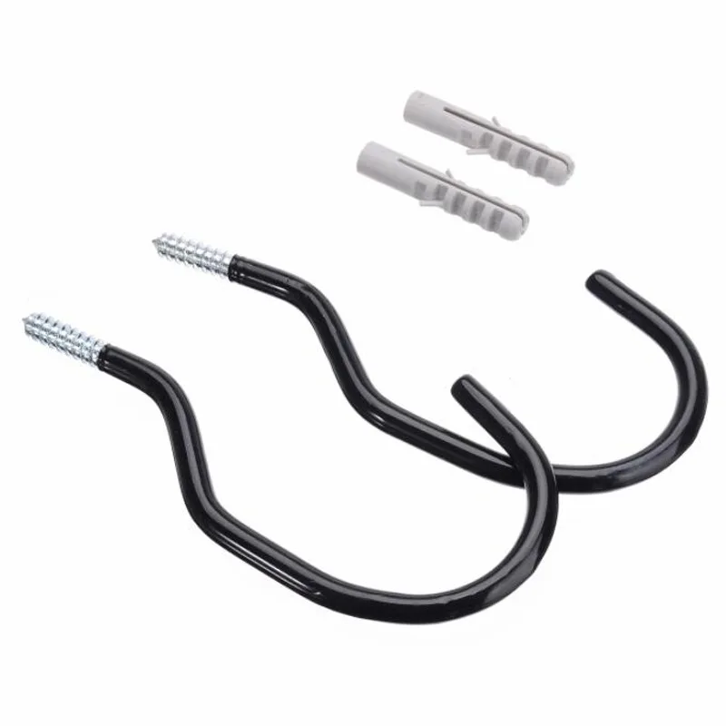 Bike Wall Mount Hook Heavy Duty Metal Hook Garage Organizer Bicycle Parking Buckle Garden Indoor Anti-slip Bicycle Wall Stand