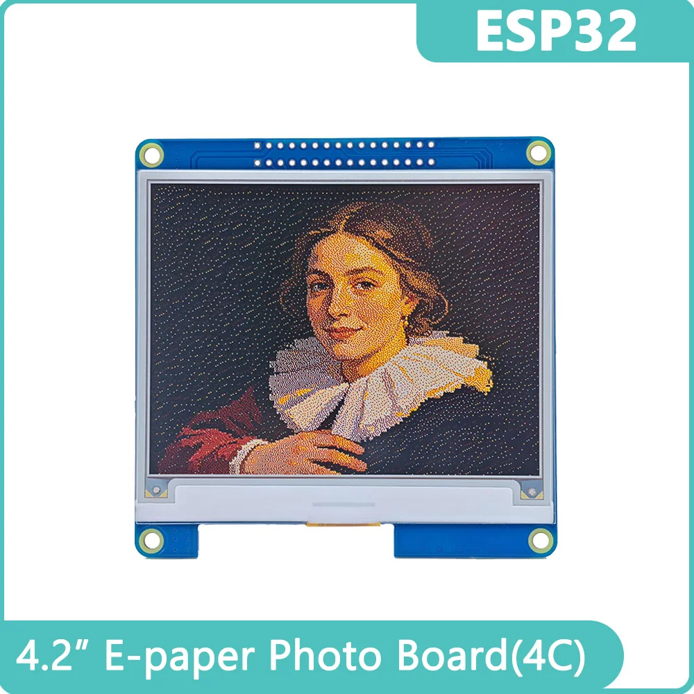 OLIGHKER ESP32 Development Board 4.2inch 400x300 4-Color E-Paper E-Ink SPI Display Photo Album Ink Screen Module For Arduino