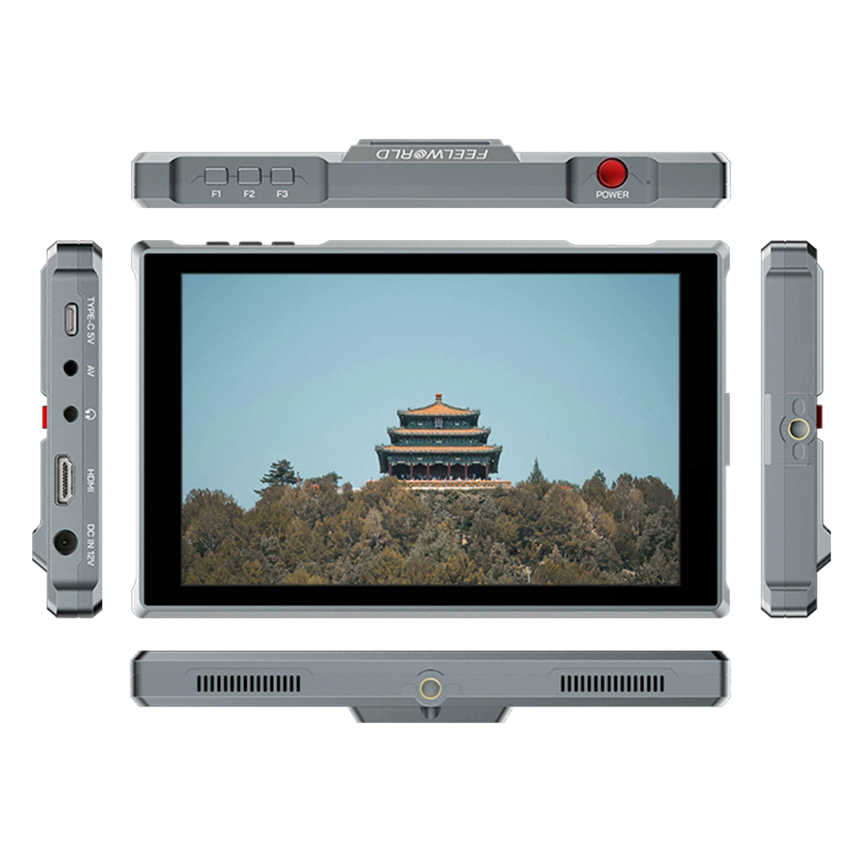 FEELWORLD FW759 PRO 7-inch Touch Screen IPS Camera Monitor 1280x800 HDMI 1.4 AV Input OEM Factory Direct