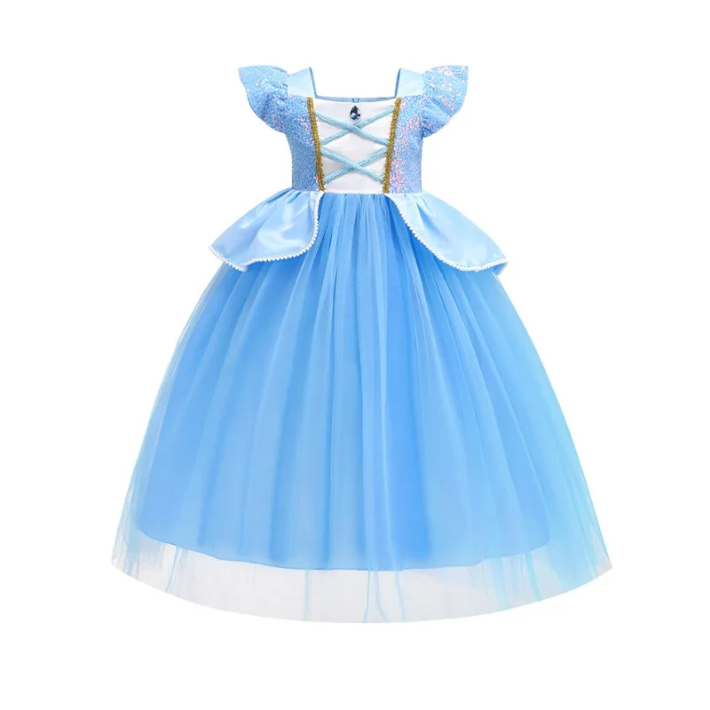 Princess Dress Ball Girls Sequined Mesh Dress Ballet Modern Stage Performance Dress