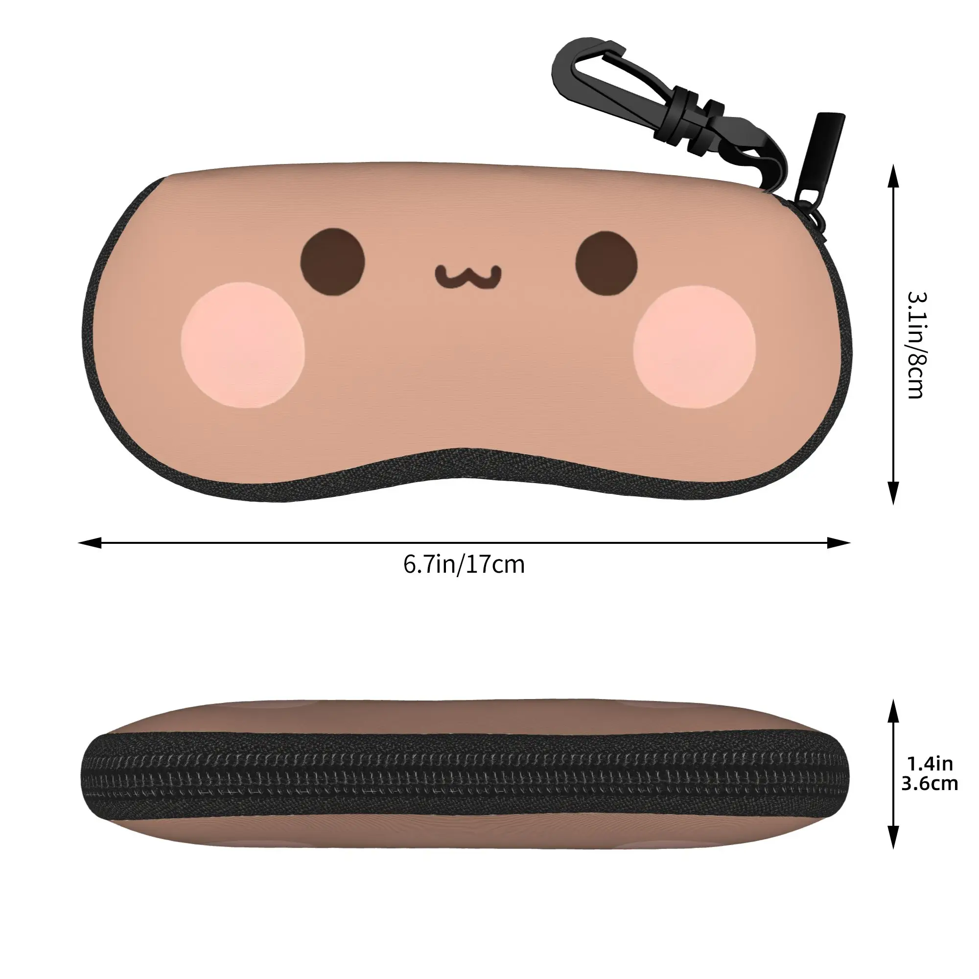 Bubu Dudu Face Glasses Case Unisex New Box Bear And Panda Cute Sunglasses Protector Glasses Box