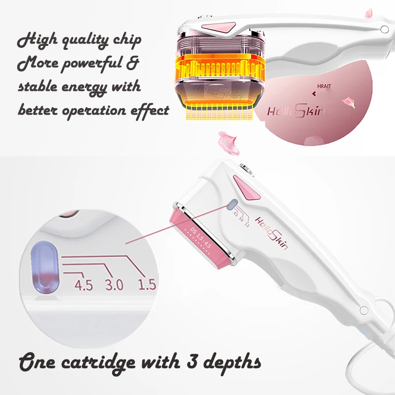 Macchina professionale per la casa HiFu Lifting del viso Rafforzamento Anti-età Lifting del collo Rimozione delle rughe Cura del viso Spa Dispositivi di bellezza