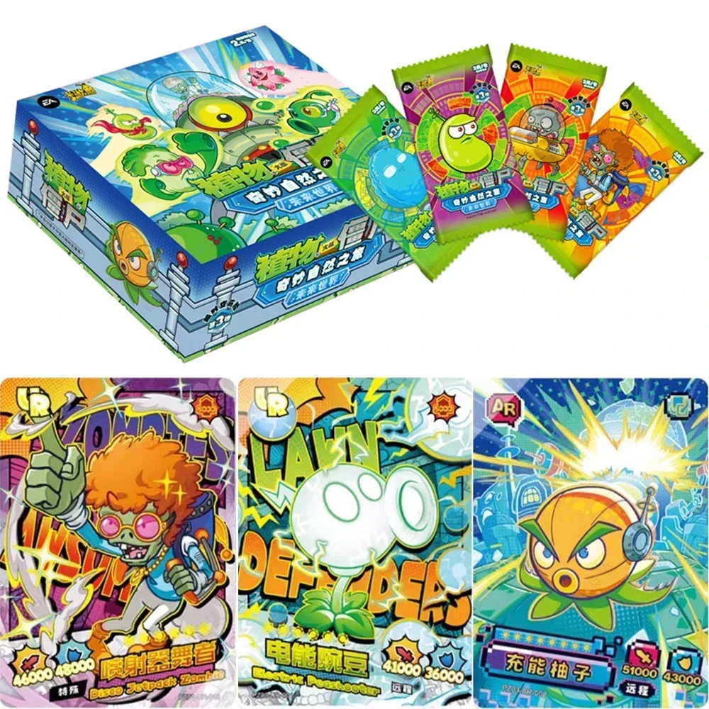 KAYOU Genuine Plants Vs. Zombies Card Time and Space Adventure GP Card Game Peripheral Collection Card Toy Gift