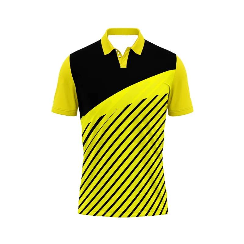 

Summer Men's Cycling 3D Printed Quick Drying T-shirt, Short Sleeved Polo Shirt with Full Printed Pattern, Football Sports Shirt