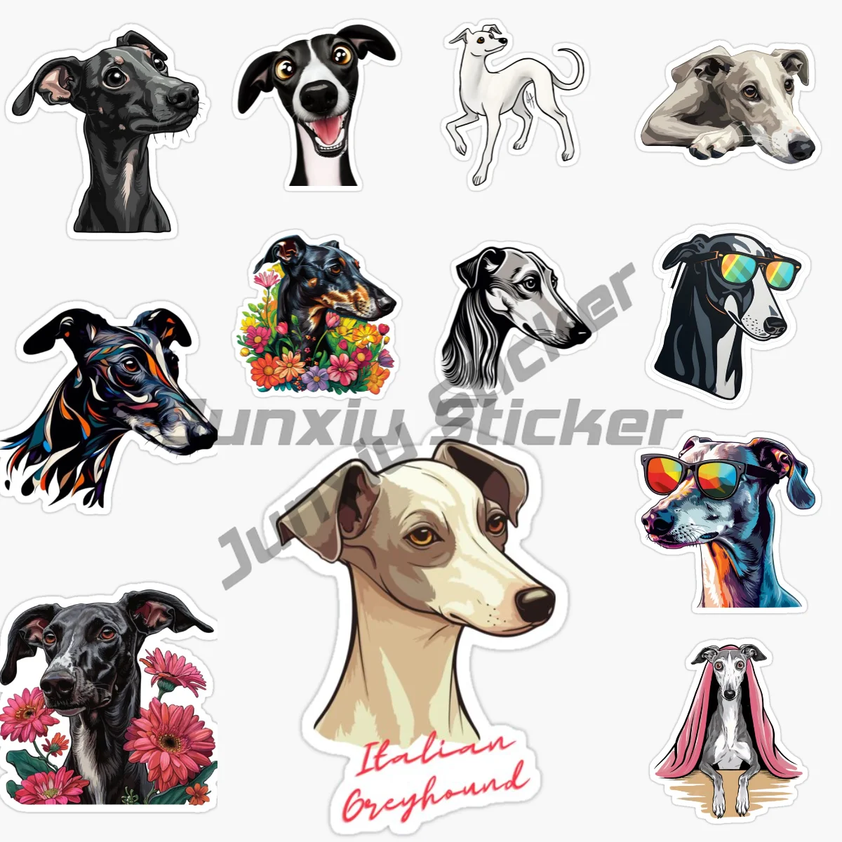 

Испанский Лев, собака, борзая, автомобильные наклейки, виниловые самоклеящиеся цветы, ноутбук, багаж, авто наклейка на бампер, водонепроницаемые автомобильные аксессуары