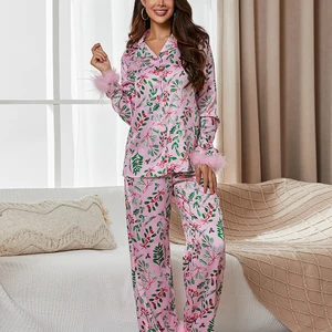 Women's Christmas pajamas sets, pajama pajamas garnish, baby pajamas girls, mom and me, 2 pieces 10 Main Sales Exit Maternity Girl - №8
