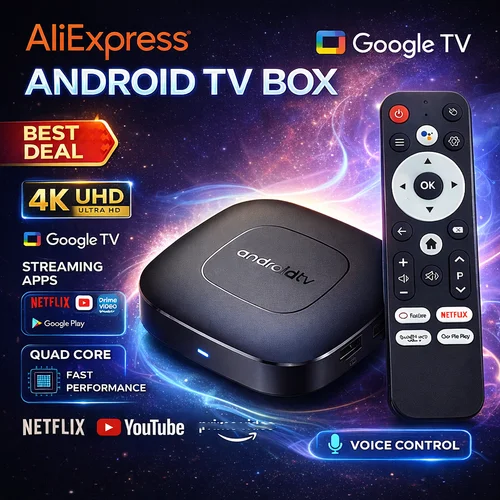 Android 14 8K Ultra HD Smart TV Box reproductor multimedia de cuatro núcleos BT5.0 WiFi de doble banda transmisión remota por voz TV Box decodificador IPTV