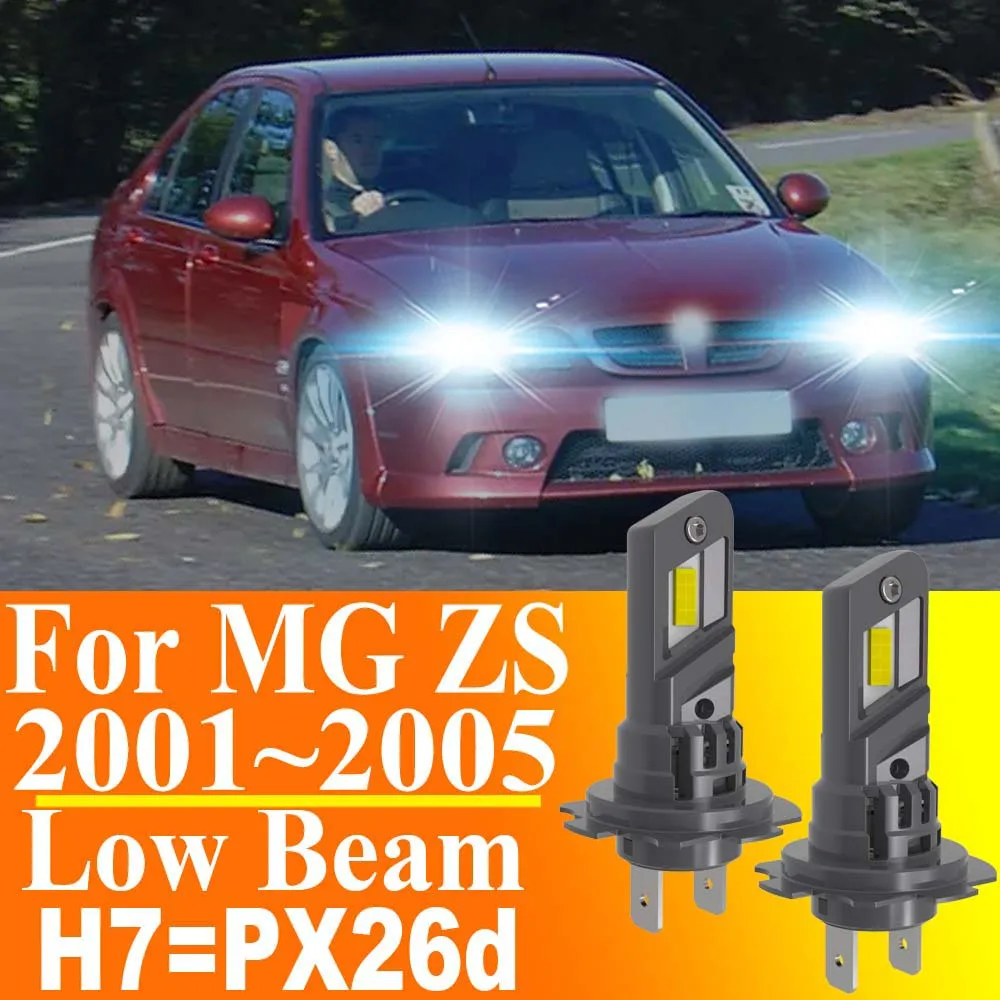 

2 шт. светодиодные лампы H7 PX26d Canbus без ошибок, мощные, белый свет, автомобильные лампы с турбодиодами, 12В 55Вт для MG ZS 2001~2005