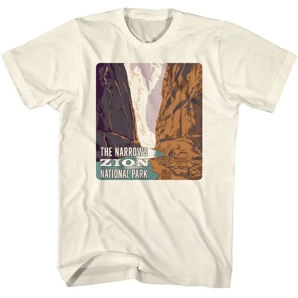 National Parks Zion Narrows Natural Brands T Shirt